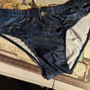 Blue Denim-Style Men's Briefs